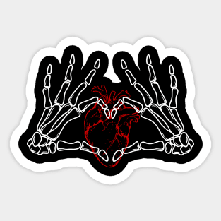 heart skull Sticker